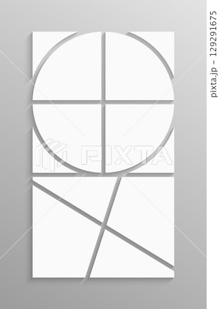 Template collage of eight frames, images, photos 129291675