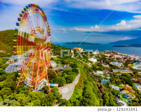 Ferris wheel. Ferris wheel. 129291841