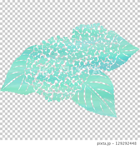 美麗的繡球花圖示圖像插圖的水彩圖案 美麗的繡球花圖示圖像插圖的水彩圖案 129292448