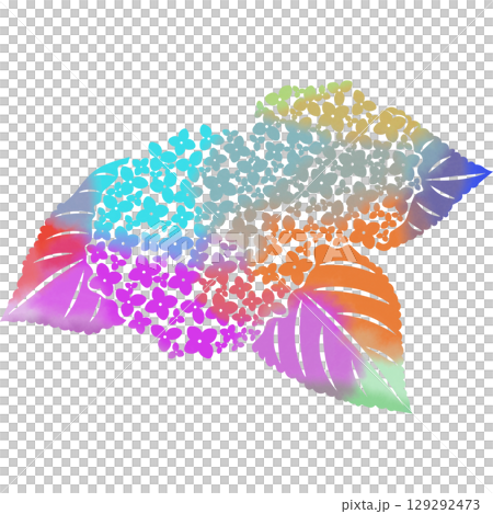 Beautiful watercolor pattern of hydrangea icon image illustration Beautiful watercolor pattern of hydrangea icon image illustration 129292473