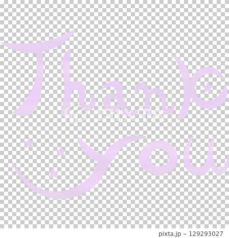 綺麗な水彩模様のThank youのアイコンのイメージのイラスト 綺麗な水彩模様のThank youのアイコンのイメージのイラスト 129293027