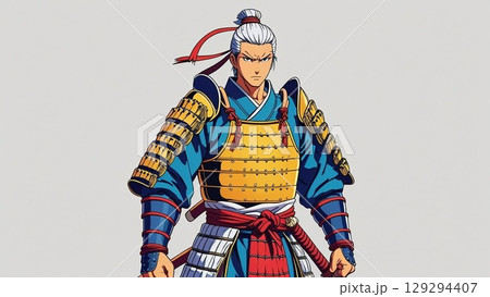 鎧を着た侍 129294407