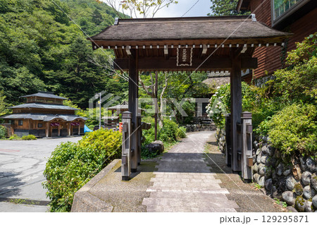 夏の日向見薬師堂 群馬県四万温泉 夏の日向見薬師堂 群馬県四万温泉 129295871