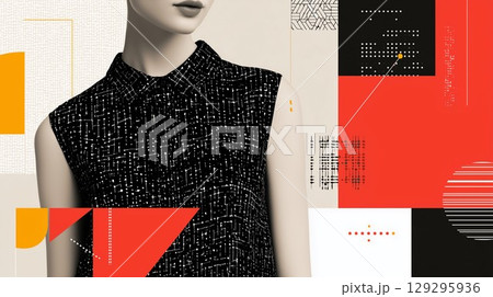 スタイリッシュな女性 129295936