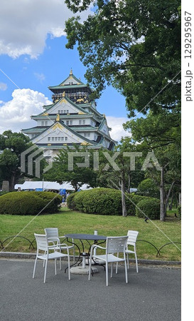 This is Osaka castle  129295967