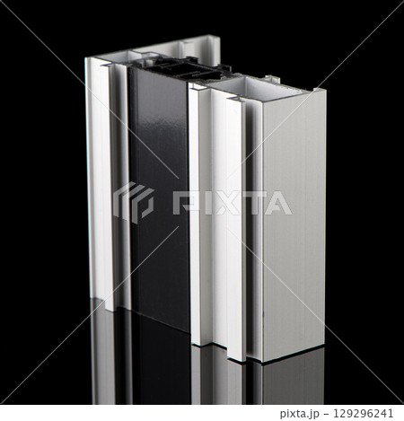 Aluminium profile sample 129296241