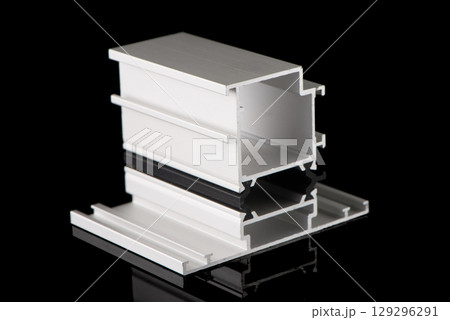 Aluminium profile sample 129296291