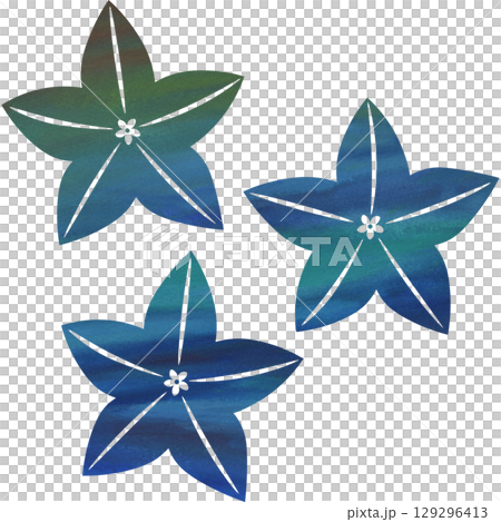 美麗的水彩風鈴草花圖示圖像插圖 129296413