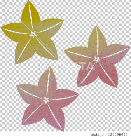 綺麗な水彩模様の桔梗の花のアイコンのイメージのイラスト 129296433