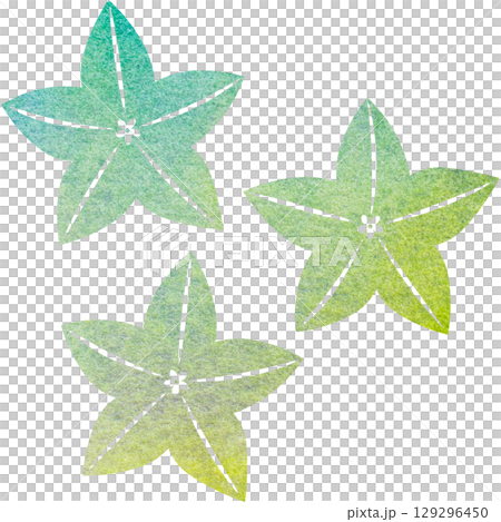 綺麗な水彩模様の桔梗の花のアイコンのイメージのイラスト 129296450