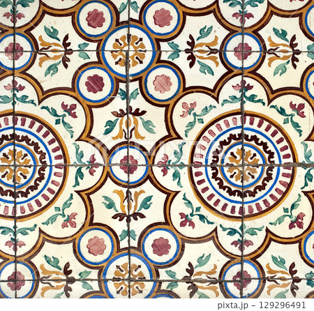 Portuguese glazed tiles 021 Portuguese glazed tiles 021 129296491
