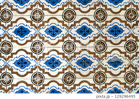 Portuguese glazed tiles 017 Portuguese glazed tiles 017 129296495