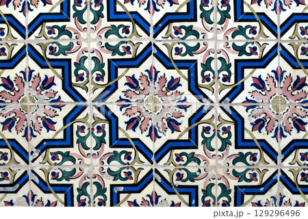 Portuguese glazed tiles 016 Portuguese glazed tiles 016 129296496