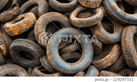 view pile tires states disrepair signs view pile tires states disrepair signs 129297331