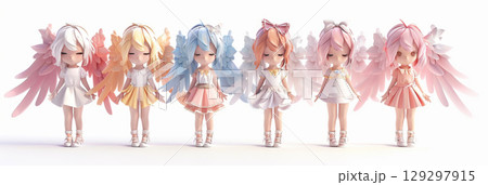 Dentist working on patient mouth in dental clinic. Dentist working on patient mouth in dental clinic. 129297915