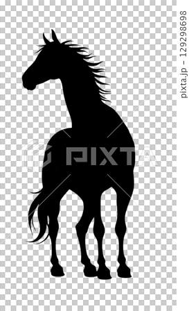馬剪影 馬剪影 129298698
