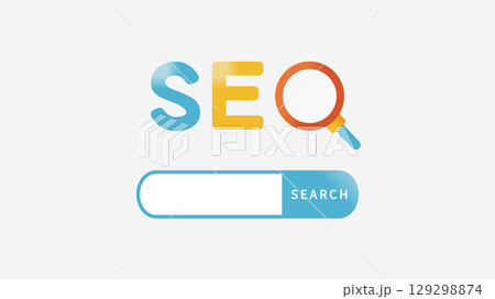 検索とSEOをテーマにしたビジネス向けベクター素材 検索とSEOをテーマにしたビジネス向けベクター素材 129298874