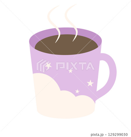 ほっと温まるホットドリンクのイラスト ほっと温まるホットドリンクのイラスト 129299030