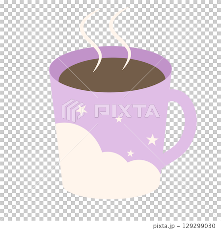 ほっと温まるホットドリンクのイラスト ほっと温まるホットドリンクのイラスト 129299030
