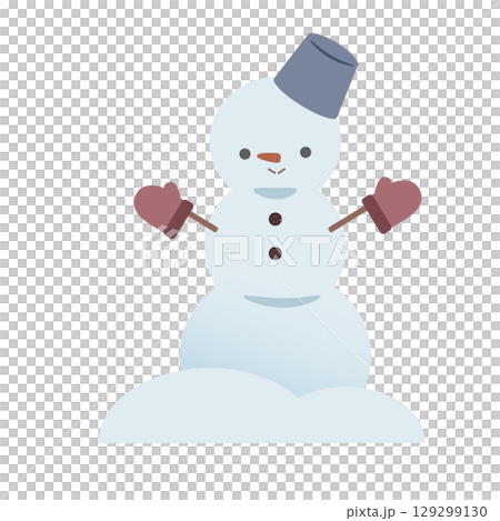 Cute Snowman Illustration 129299130