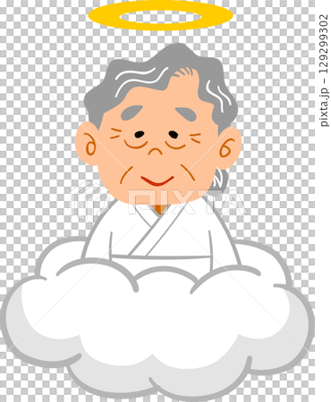 天国で微笑むおばあちゃん 129299302