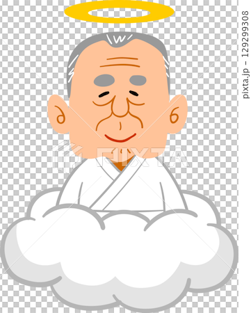 Grandpa smiling in heaven 129299308
