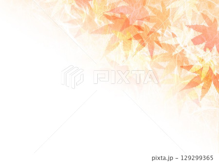 毛足のある和紙に紅葉 毛足のある和紙に紅葉 129299365