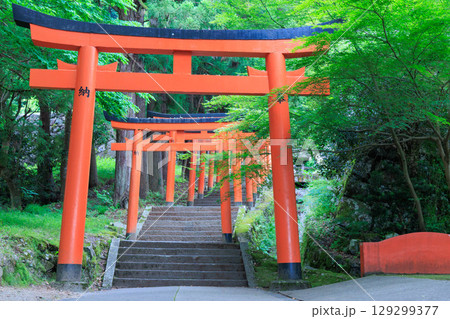 有子山稲荷神社　出石城 129299377