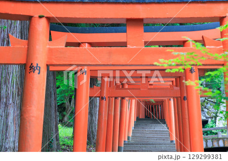 有子山稲荷神社　出石城 129299381