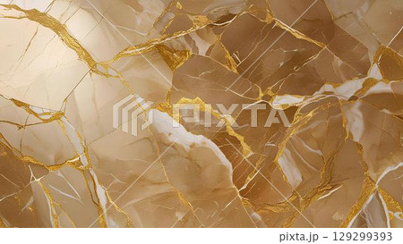 背景素材_大理石テクスチャ(金色) 背景素材_大理石テクスチャ(金色) 129299393