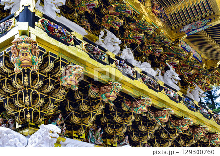 【栃木】歴史の重みを感じる日光東照宮の門 129300760