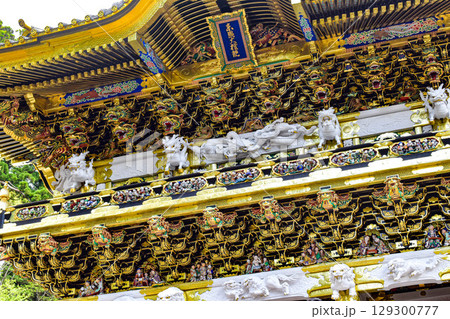 【栃木】歴史の重みを感じる日光東照宮の門 129300777