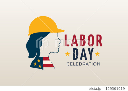 american woman worker in hard hat illustration american woman worker in hard hat illustration 129301019