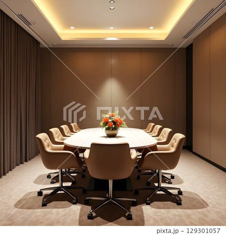 お洒落なミーティングルーム/ラウンジ 129301057