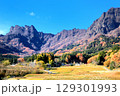 妙義町の田園風景と妙義山 129301993