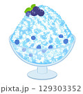 フルーツトッピングのかき氷 129303352