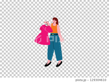 選擇衣服的女人 129304610