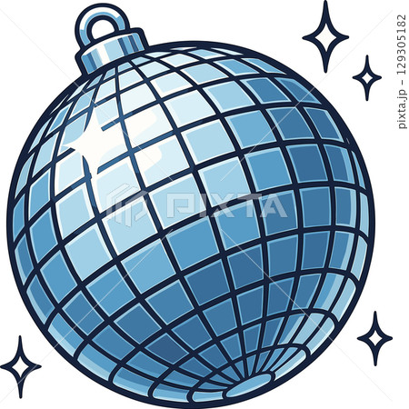 ミラーボールのイラスト 129305182
