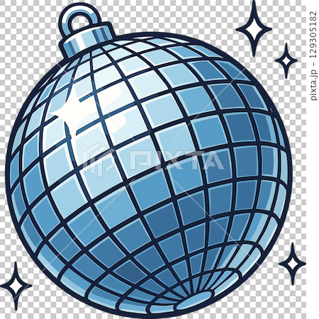 ミラーボールのイラスト 129305182