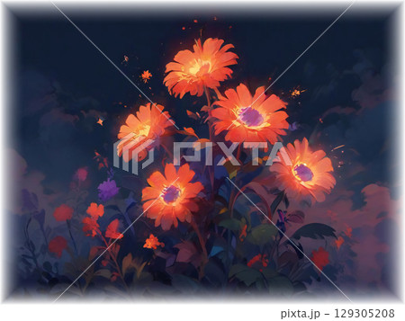 夜の花々 129305208