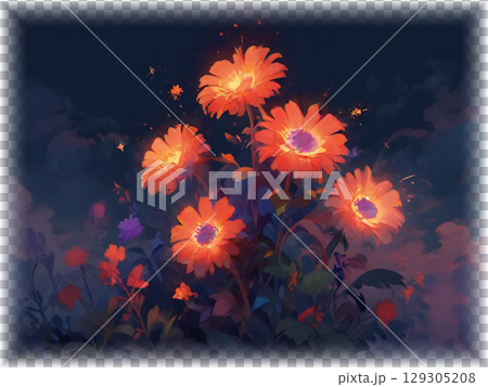 夜の花々 129305208