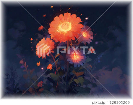 夜の花々 129305209