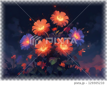 夜の花々 129305210