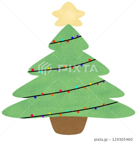 Cute Christmas ornaments baubles clipart  129305460