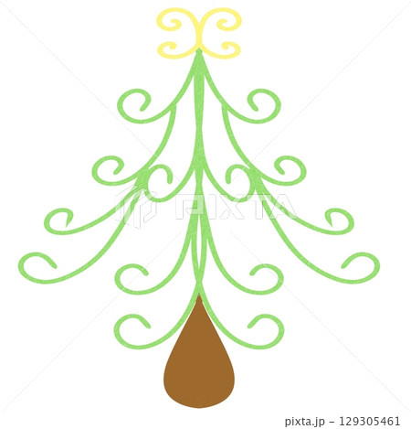Cute Christmas ornaments baubles clipart  129305461