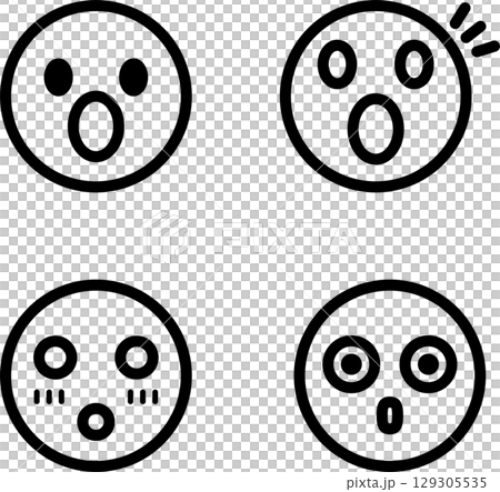 圖示、人物、臉部、表情、表情符號、商務、裝飾、設計、插畫素材集 129305535