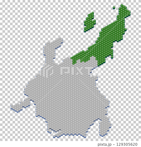 Honeycomb structure map of Niigata prefecture 129305620