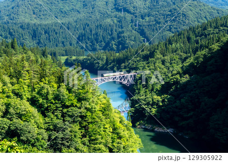 JR只見線・第1只見川橋梁 129305922