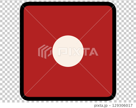 シンプル&シックな赤いサイコロのイラスト素材 シンプル&シックな赤いサイコロのイラスト素材 129306017