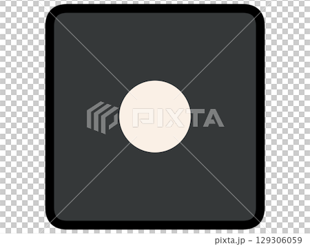 Simple and chic black dice illustration material 129306059